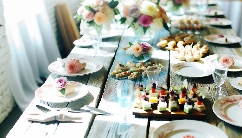 bridal shower catering options