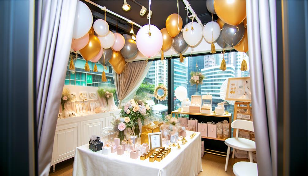 bridal shower decor shops