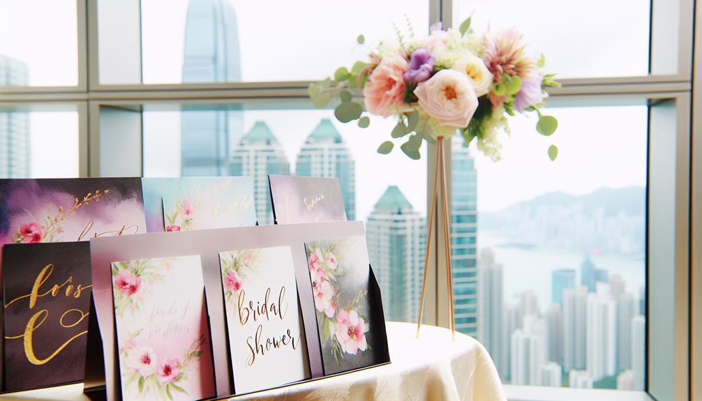 stylish bridal shower invitations