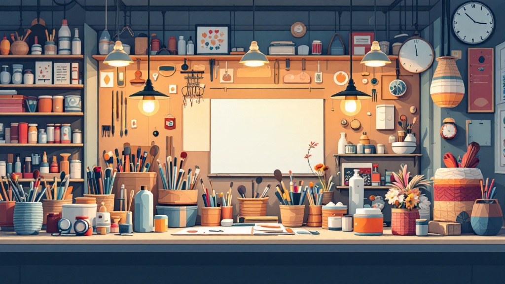 art supplies and inspiration